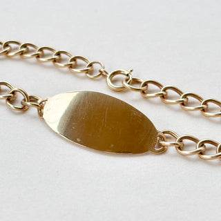 Cable Link Bracelet | 9ct Gold | 7" | 6.19g