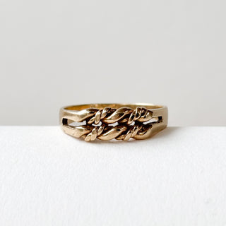 Rope Ring | 9ct Gold | Size P | 2.95g