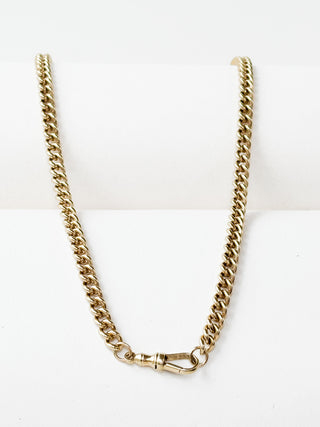 Heavy Curb Chain Necklace | 9ct Gold | 36.36g