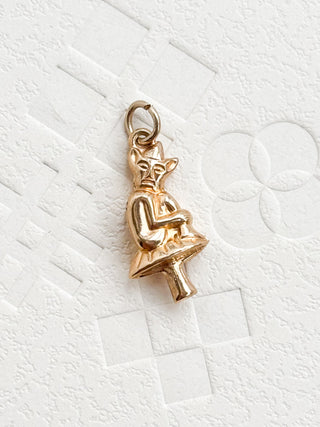 Pixie Charm | 9ct Gold | 18-Inch Fine Cable Link Chain | 0.69g