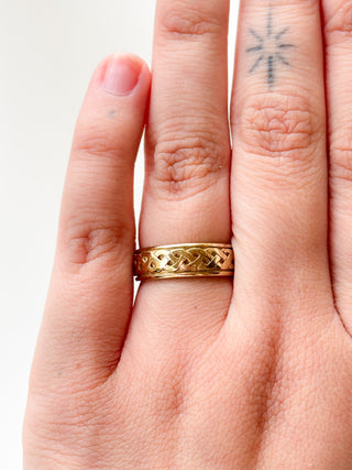 Celtic Braid Band Ring | 9ct Gold | Size N | 5.02g
