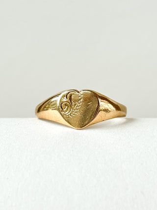 Heart-Shaped Ring | 9ct Gold | Size R | 1.98g
