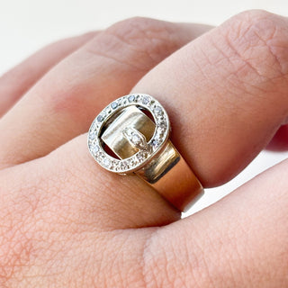 Belt Ring Diamond G/SI2 | 9ct Gold | Size N½ | 5.14g