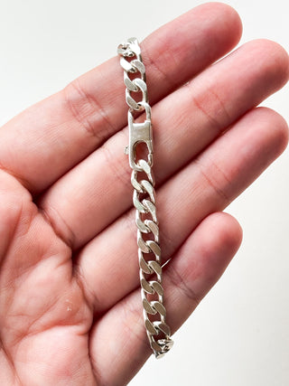 ID Bar Cuban Bracelet | 925 Silver | 15.66g