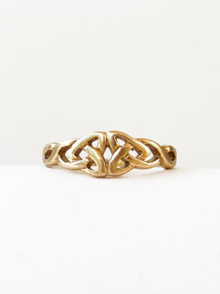Trinity Intricate Band Ring | 9ct Gold | Size Q | 2.07g