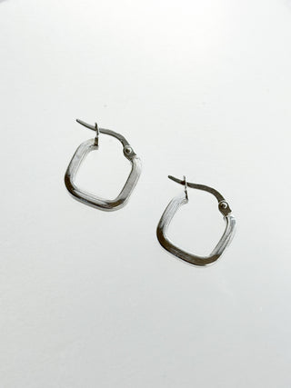 Square Hoop Earrings | 925 Silver | 2.72g