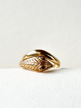 Ruby Snake Ring | 9ct Gold | Size M | 3.75g
