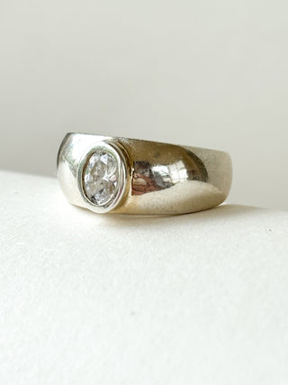 CZ Dome Ring | 925 Silver | Size L½ | 4.82g