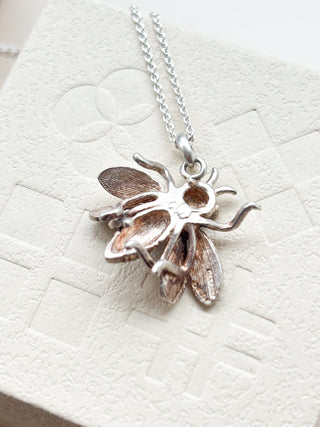Large Bee Charm | Sterling Silver | 2.43g | 20mm x 20mm