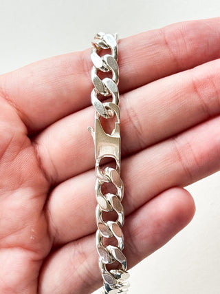 ID Bar Cuban Bracelet | 925 Silver | 28.11g