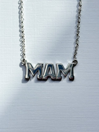 Our Mam Necklace | Silver | 18.5in | 3.73g