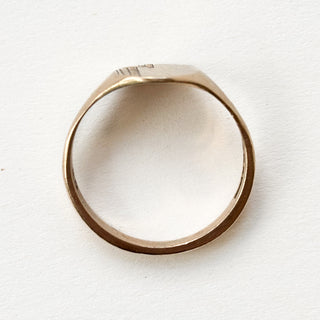 Oval Signet Ring (Art Deco) | 9ct Gold | Size N | 2.38g