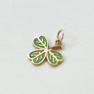 Green Shamrock Charm | 9ct Gold | 2g