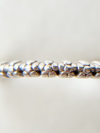 Silver Flower Band Ring | 925 Silver | Size M½ | 1.93g
