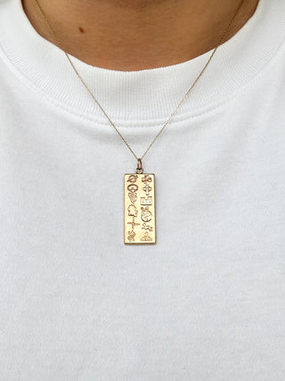 Ingot Irish Icons Pendant | 9ct Gold | 7.84g