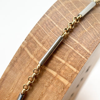 Two Tone Bracelet | 9ct Gold | 5.62g