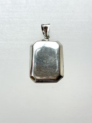 Large Rectangle Locket | 925 Silver | 18-Inch Silver Chain | 5.32g