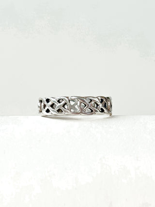 Celtic Weave Knot Ring | 925 Silver | Size K | 1.76g