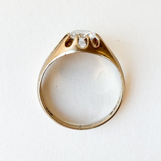 Gypsy Ring CZ | 9ct Gold | Size P½ | 3.16g