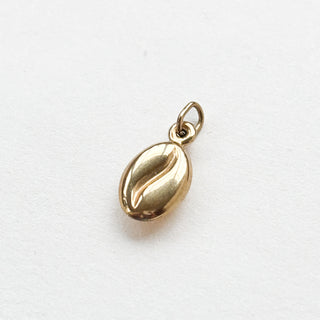 Coffee Bean charm | 9ct | 0.33g | 18in fine cable link chain