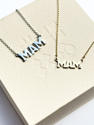 Our Mam Necklace | 9ct Recycled Gold | 18.5in | 2g