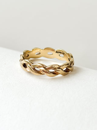 Weave Band Ring | 9ct Gold | Size L | 2.13g