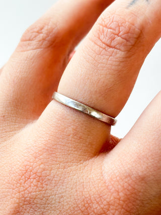 Silver Band Ring | 925 Silver | Size P | 1.57g