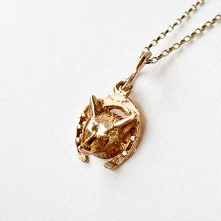 Fox Head | 9ct Gold | 1.66g | 18-Inch Fine Cable Link Chain