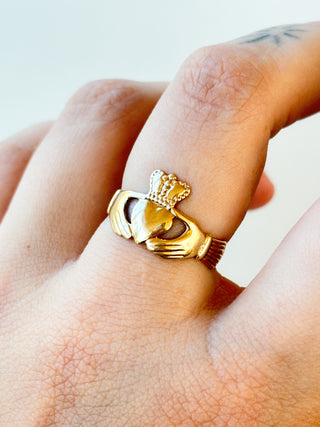 Made in Ireland Claddagh Ring | 9ct Gold | Size P | 2.42g
