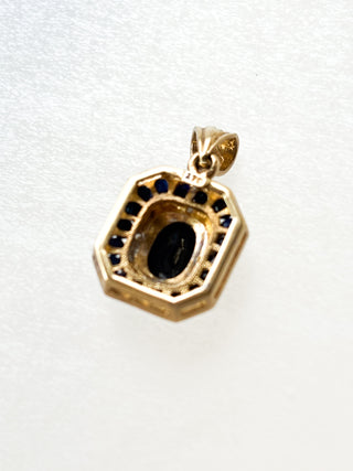 Sapphire & Diamond Pendant | 9ct Gold | 1.97g