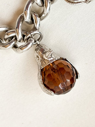 Six-Charm Chunky Bracelet | Sterling Silver | 56.72g | 7.5 inches