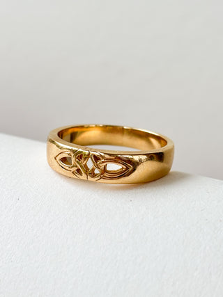 Trinity Band Ring | 14ct Gold | Size S | 6.05g
