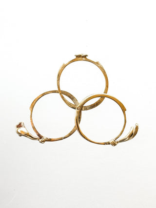 Fede Gimmel Ring | 9ct Gold | Size L½ | 3.42g