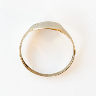 Square Signet (G Engraving) | 2.63g | Size W