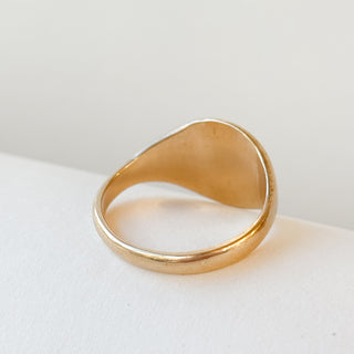 Heavy Round Signet | 9ct Gold | Size W | 6.03g