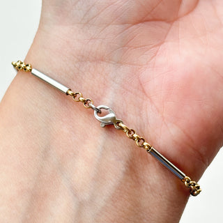 Two Tone Bracelet | 9ct Gold | 5.62g