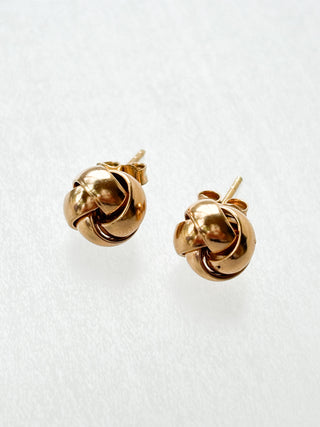 Small Woven Knot Earrings | 9ct Gold | 1.65g | 10mm