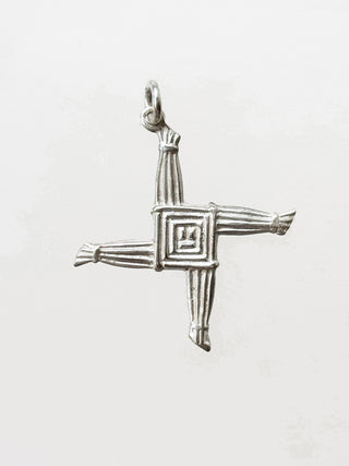 St. Brigid’s Cross Pendant | 925 Silver | 18-Inch Fine Cable Link Chain | 1.89g