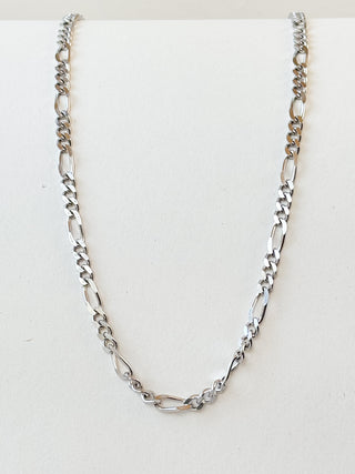 Figaro Chain Necklace | Sterling Silver | 13.67g