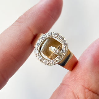 Belt Ring Diamond G/SI2 | 9ct Gold | Size N½ | 5.14g