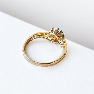 Crown Ring CZ | 9ct Gold | Size N | 2.12g |