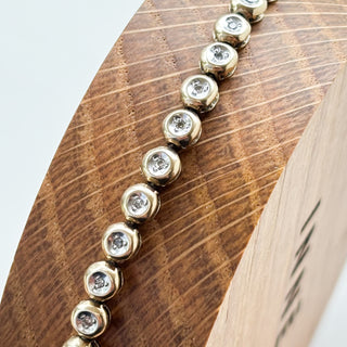 Diamond Tennis Bracelet | 8ct Gold | Round Cut | 6.34g