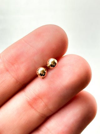 Gold Ball Stud Earrings | 9ct Gold | 4mm | 0.20g