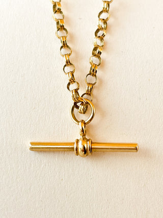 T-Bar Pendant | 9ct Gold | 18-Inch Chain | 5.73g