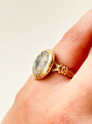 Quartz Ring | 15ct Gold | 5.97g | Size M