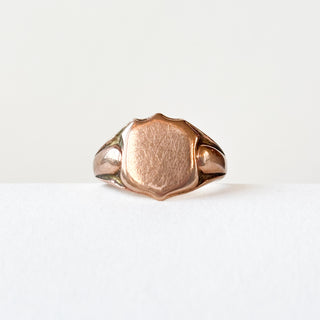 Rose Gold Signet | 9ct Gold | Size L | 3.10g