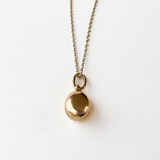 Gold Egg Charm | 9ct Gold | 0.77g | 18-Inch Fine Cable Link Chain