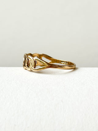Cuban Link Ring | 9ct Gold | Size P | 1.16g