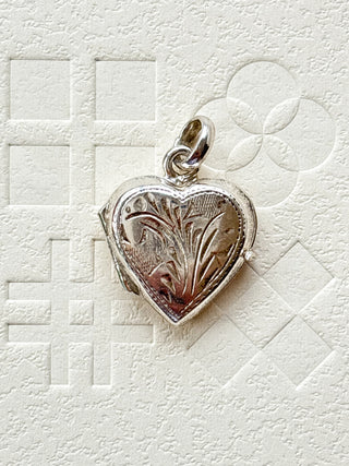 Heart Locket | 925 Silver | 2.44g | Cable Link Chain 18-20in