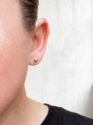 Gold Diamond Stud Earrings | 9ct Gold | 0.78g